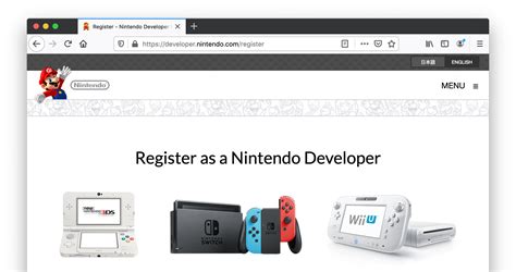 nintendo switch developer sdk.